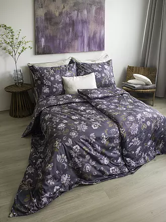 FLEURESSE | Satin Bettwäsche MODERN GARDEN 70x90cm/140x200cm Malve | 